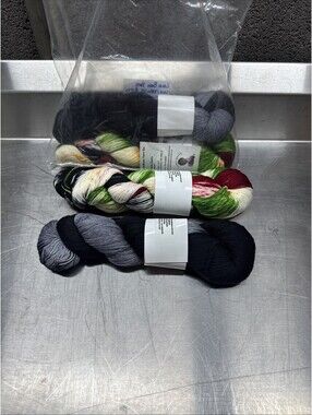 Lola Bean Yarn String Bean Wakanda Pride And Black Painter 4 Skein Lot